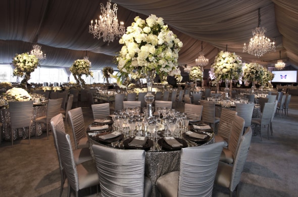 Corporate event tabletop arrangements