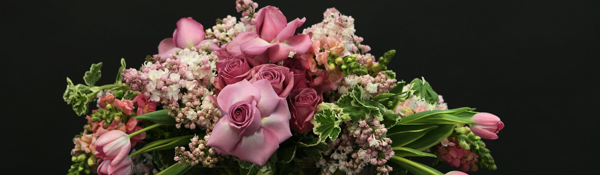 Event florals — pink & purple blooms